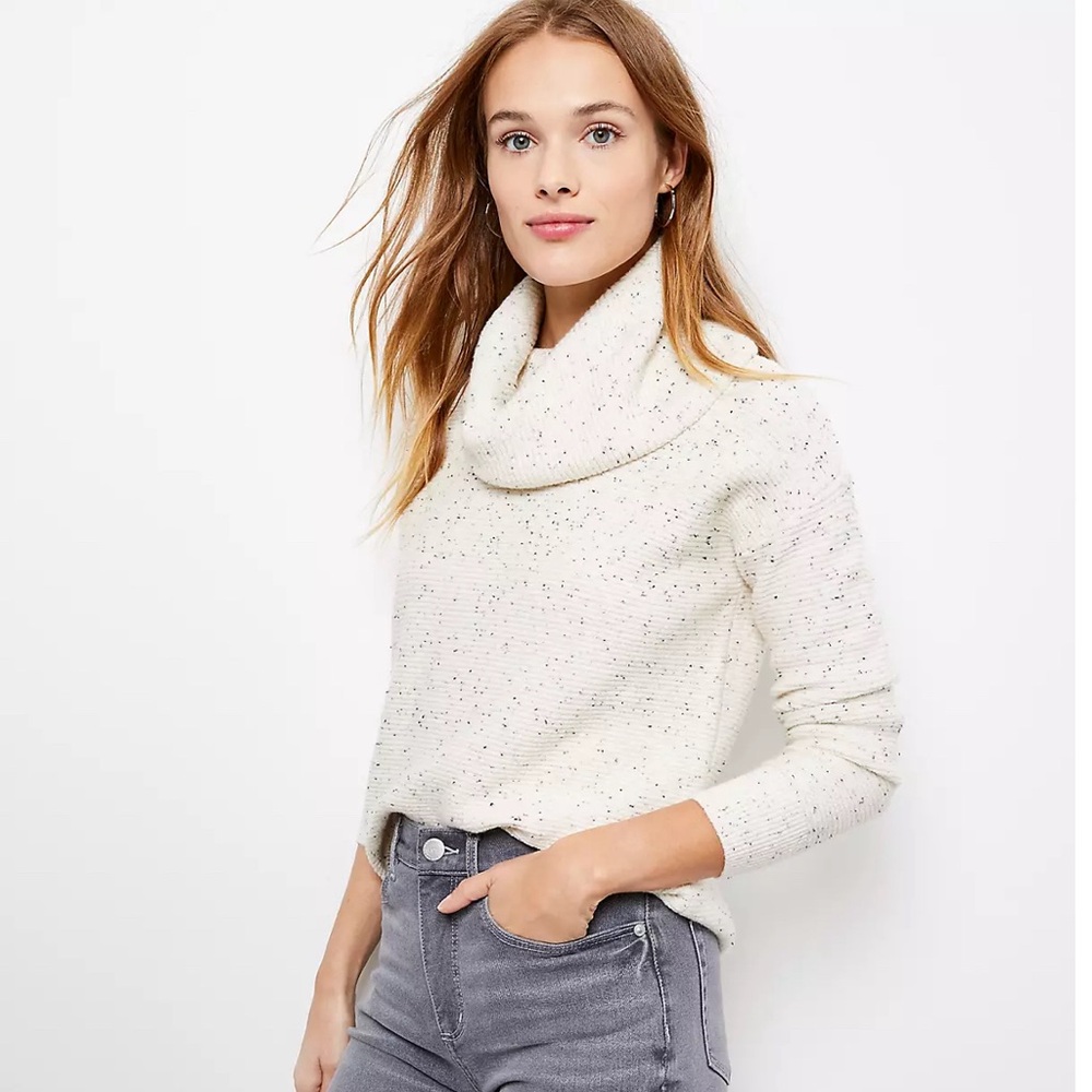 Loft XS Cowl Neck Sweater